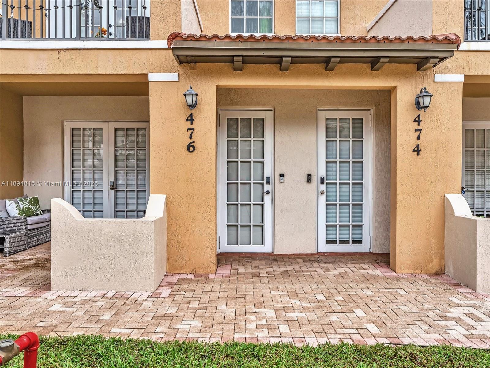 Welcome to this beautifully maintained townhome in the highly sought-after Cobblestone gated community of Pembroke Pines. Ideally located near I-75, premier shopping, dining, entertainment, and A+ rated schools, this home offers both comfort and convenience. The bright open living area connects to a beautiful kitchen space with stainless steel appliances & ample cabinet storage. French doors open to a private patio, perfect for morning coffee or evening gatherings. Upstairs, each bedroom features a private ensuite bath, and the primary suite includes a relaxing balcony retreat. Enjoy one assigned parking space plus additional parking, in-unit washer and dryer, & rent that includes internet & basic cable. Residents have access to a fitness center, clubhouse, & well-kept community grounds.