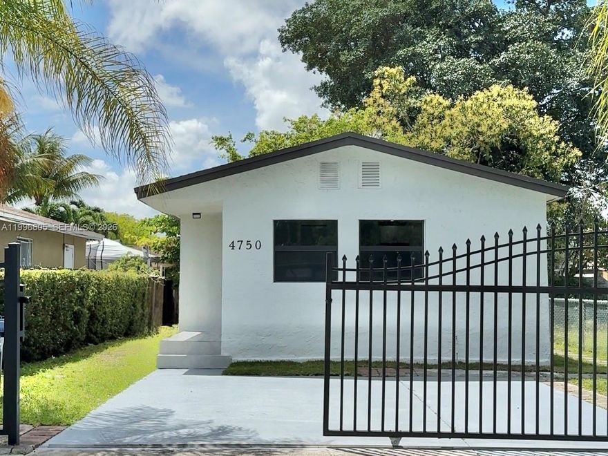 STUNNING TURN-KEY OPPORTUNITY IN MIAMI! Fully remodeled home offering modern luxury & peace of mind. Every major system is BRAND NEW (2026): New Roof, New High Impact Windows, New Central A/C, New Electrical Panel & New Tankless Water Heater. Features high-end porcelain floors throughout & a fully upgraded kitchen with new stainless steel appliances (fridge, dishwasher, microwave, range). New washer/dryer included. Both bathrooms fully renovated with modern finishes. Freshly painted Home & a spacious driveway for 3+ vehicles. Zoned 5700 with Duplex potential, ideal for investors or families. Minutes from Elementary School, Wynwood, Design District, and major highways. The most updated home in the area—don't miss out!