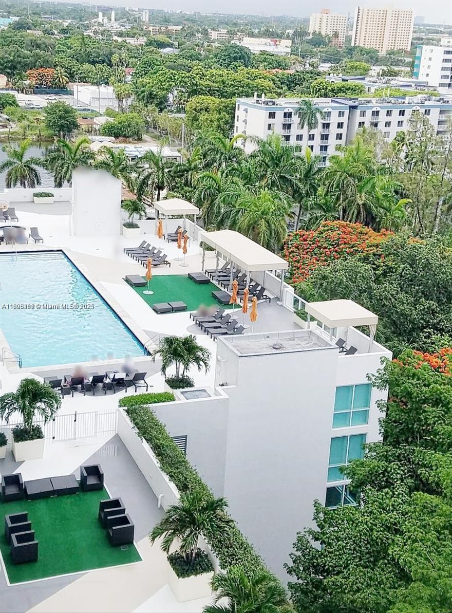 Modern and with amazing view 2 bedroom 2 bathroom ideal for an investor with river views. Big balcony, stainless steel appliances, new washer and dryer. Tenant on place until April 14th, 2026 paying $ 3,000 monthly; ideal for an investor. Terrazas are located short distance and minutes to Brickell, downtown Miami, Edgewater, Hospital area and Miami Airport. Amenities includes: swimming pool, jacuzzi, cabanas, BBQ Stations, gym, sauna, party room, business center, storage, gated with 24 hours guard. Concierge, river walk and dog park. Very close is River Landing with full restaurants and shopping. The sale is all cash. Lowest price in the building. The price reflects the upcoming special assessment expected by the end of the year; an excellent opportunity for savvy buyers.