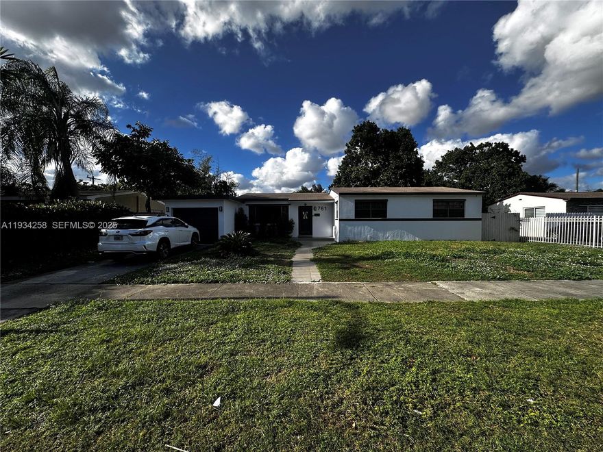 No HOA! Completely renovated and move-in-ready home in the heart of Miami Gardens. This 3-bedroom, 2-bath residence features an oversized family room and an open-concept layout ideal for everyday living and entertaining. The updated kitchen offers new smart stainless-steel appliances, while the modern bathrooms include upgraded finishes and oversized showers. Additional highlights include a spacious 1-car garage with extra storage, new flooring, fresh interior and exterior paint, and a newer roof.