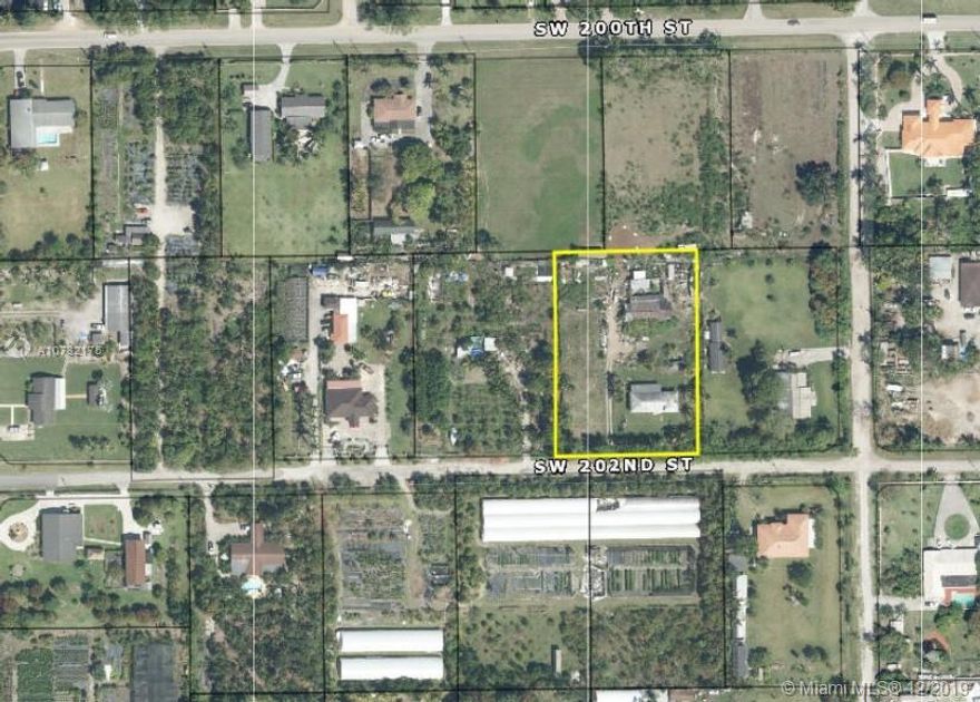 Incredible opportunity to own a nearly 1 and 1/2 Acre Parcel in Southwest Miami-Dade County.  Property sits Just South of SW 200th ST and West of SW 184th Ave.  Adjacent 1.33 Acre Lot to the North also available for sale for $179,900. It is important to note that the structures on this lot are not financeable due to condition and only Cash Offers will be considered.