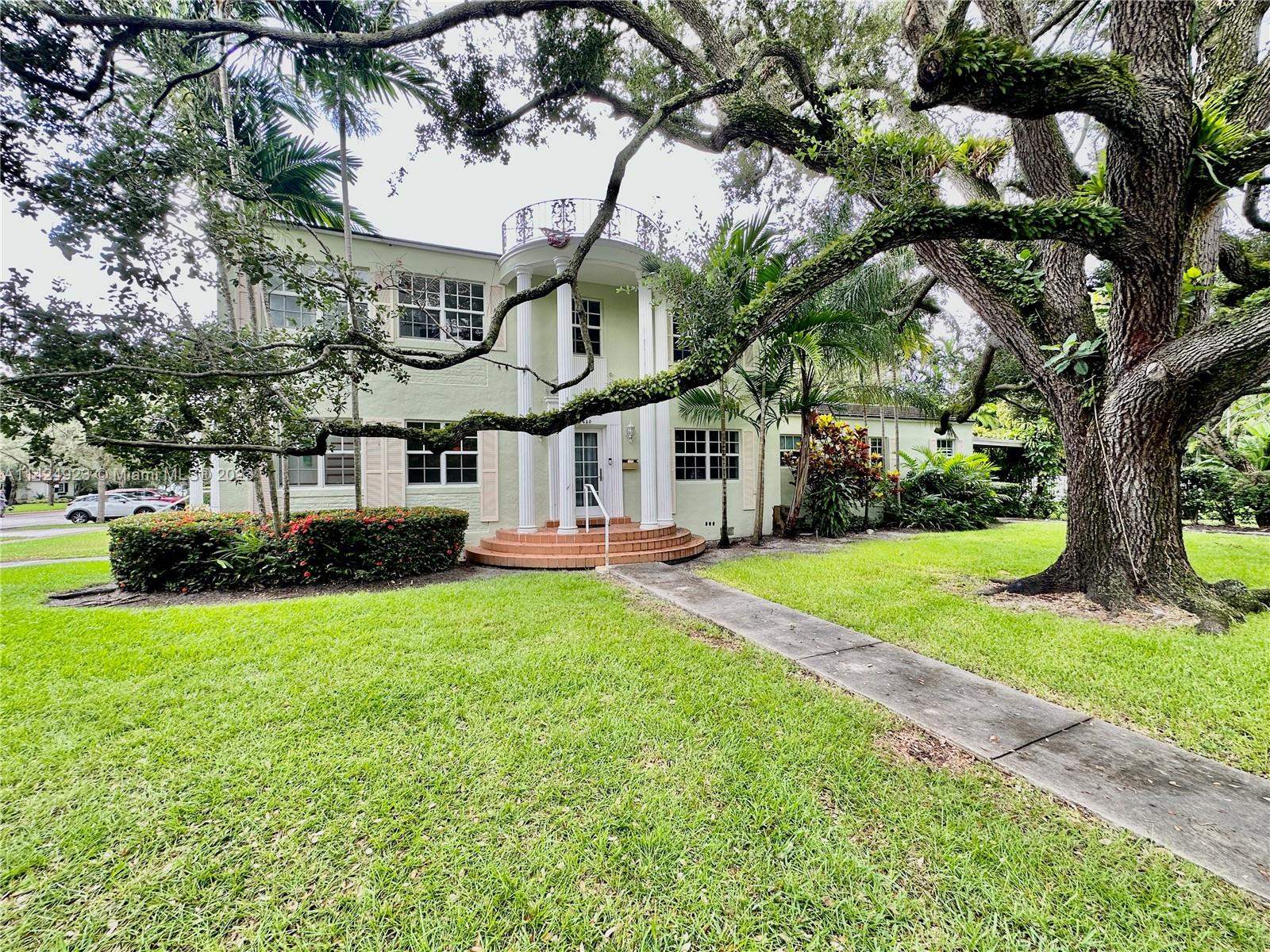 First-floor duplex for rent. 3/2 with approximately 1900 sq ft. Bright and airy first-floor duplex unit 1 in the central Gables residential area. A shared laundry room and a large fenced pool are among the many desirable features. Requires good credit, references, and 2 months security deposit.