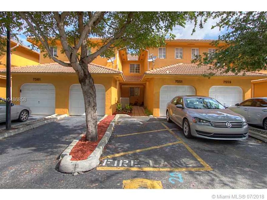 Cozy 3 Bed 2 Bath Townhouse with 1-Car garage in Lilandia Estates! Property features tiled flooring throughout living areas and Laminate wood in Bedrooms; open kitchen, newer A/C unit, spacious utility room with washer/dryer and plenty of storage space. Master bedroom features Balcony w/ garden view, master bath w/ dual sink and walk-in closet. Not a Short Sale nor REO. Regular Sale. Not FHA Approved.