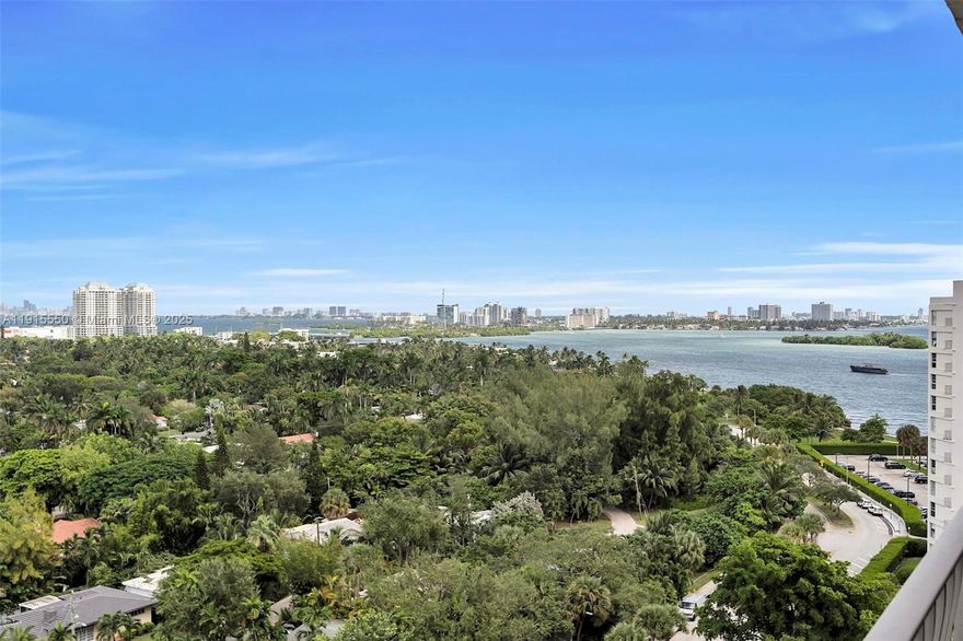 Affordable living in heart of MiMo. Short commute to Downtown Miami, Design District, Wynwood and Miami Beach. Baywood park short walk east, Legion Park w/playground, yoga and Farmers Market every Saturday short walk south. Updated 2-BD 2-BA split floor plan enjoys lots of natural light and an unobstructed view of the intracoastal north. Unit has a 2-in-1 washer-dryer and beautiful rectified porcelain tile throughout. The spacious primary bedroom w/ensuite bathroom also includes ample built-in closet space. Current building amenities include a fitness center, 24-hour front desk, valet, convenience store, library and (1) assigned parking space. No pool, jacuzzi or tennis courts due to construction. Reasonable move-in cost; 1st month plus an amount equal to 2 month's rent for security.