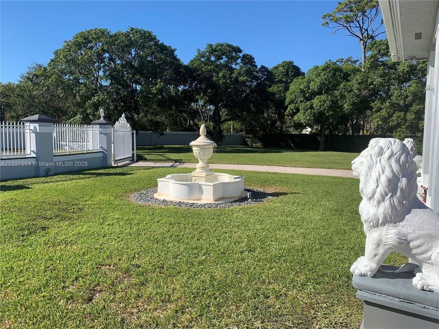 NEW ROOF 2024. On a builder's acre. 4,785 liv sq ft/6,280 under roof(appraiser sketch). Only home at end of  cul-de-sac/1 of 4 on the block, walled/2 gates, 4-zone A/C(2015-22) painted in '22, complete marble floor('13)NEW kitchen/Miele('13), complete impact windows/doors/solar reflective('21), 36kw Generac quiet generator/1,000 gallon tank('14), volume ceilings, '44 heated lap pool/pool deck('14), summer kitchen w/Viking stove('16) 2-car garage, car port, plus awning car port, no hurricane evac. for cat 1-3/'95 post Andrew build code, not in flood zone, close to 3 highways, high rated schools. Attic storage, LED lights('15), bath(2013). Ca.closets('12). 3 spas. Exer./Game room. Formal liv./din.rooms. Fruit trees. NO HOA. PRICE GOES UP WHEN RATES DROP. PROPERTY HAS BEEN RENTED FOR ONE YR. TENANT IS NOT TO BE DISTURBED EXCEPT DURING INSPECTION PERIOD WHEN UNDER​​‌​​​​‌​‌​​​‌‌​​​‌‌‌​​‌​​‌‌​​​​ CONTRACT.