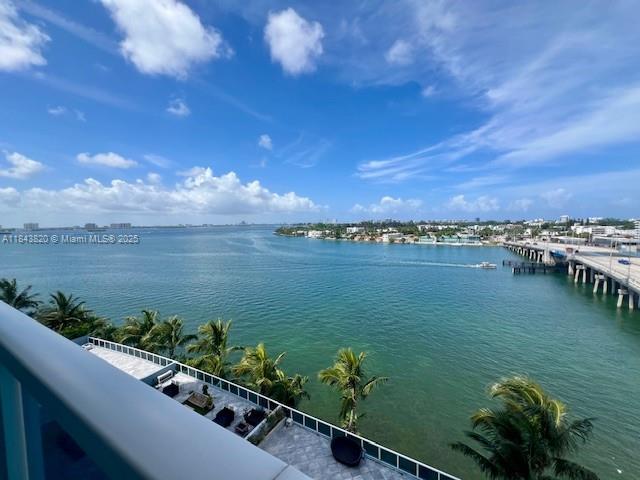 Stunning corner unit at The Bridgewater condo in North Bay Village with sweeping water and Miami skyline views framed by a large wrap-around balcony. This spacious 2 bed, 2.5 bath residence features floor-to-ceiling impact glass, real wood floors and abundant natural light. Enjoy 2 huge walk-in closets from the master bedroom and another large closet in the 2nd bedroom, marble bathroom floors and shower, full-size washer/dryer, electric shades in the living room. Blackout shades in both bedrooms. Building offers a recently remodeled waterfront pool, sauna, gym and covered assigned parking. Well-maintained, less than 2 miles from the beach and all its current and upcoming iconic restaurants in NoBe District! Rent also includes internet, cable. Washer/Dryer inside unit, available 8/30.