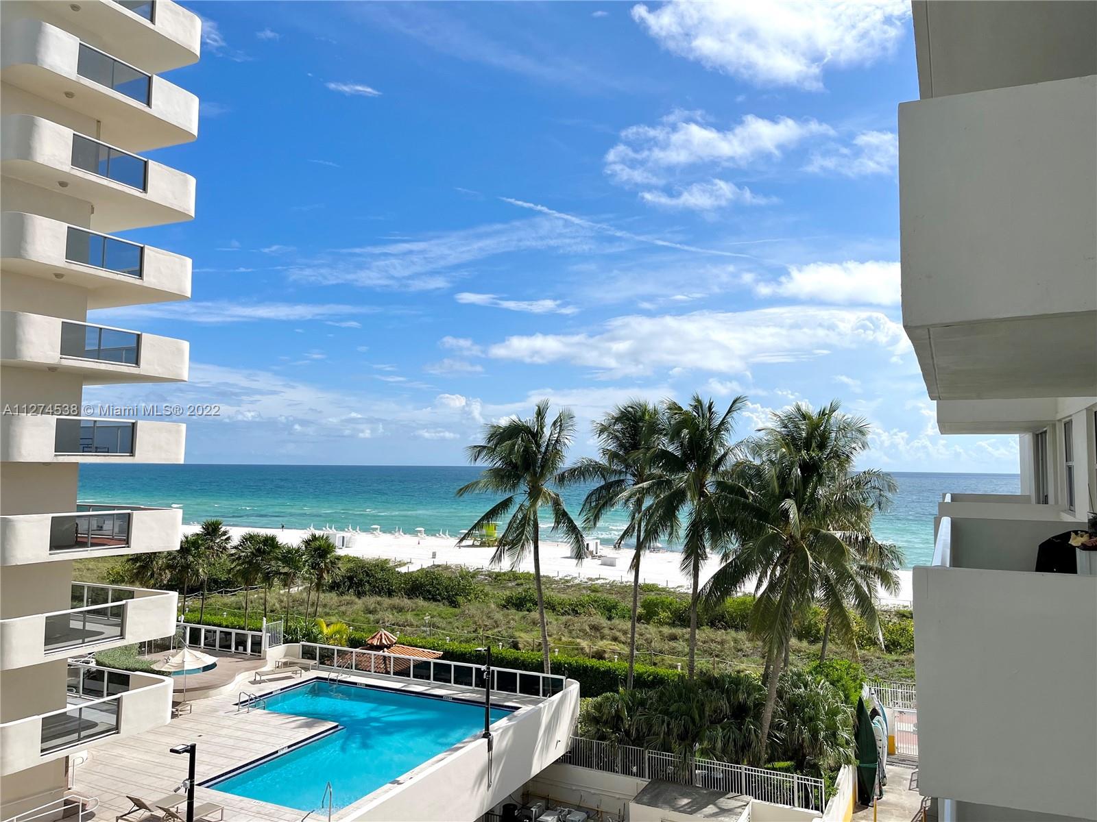 Updated 2 bed/2 bath OCEANFRONT condo on Millionaires' Row! This unit is furnished and features an updated kitchen with SS appliances, large rooms and spacious closets. Enjoy resort style amenities which include: movie theater, library, gym, oceanfront BBQ area, 24/7 Valet, beach/pool attendant, beach chairs/umbrellas/towels, party room and more! Building also features a trendy pool-side restaurant and a full service salon. Located directly on the beach-walk, all of Miami Beach is yours to explore!
