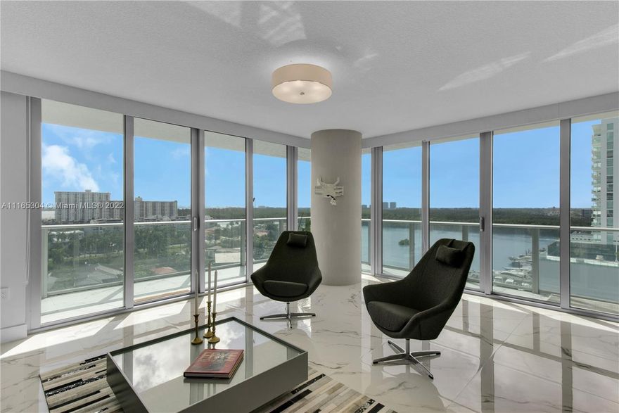 Enjoy unobstructed views to the intracoastal and a very spacious floor plan, with 3 bedroom/3.5 bath corner unit. Extended balcony! Fully furnished. 48 x 48" imported white porcelain tiles italian designed closets. Enjoy the Beach with the exclusive access to the Parque Tower Residences. Full amenities include 24 hr concierge, pool, spa and exercise room.