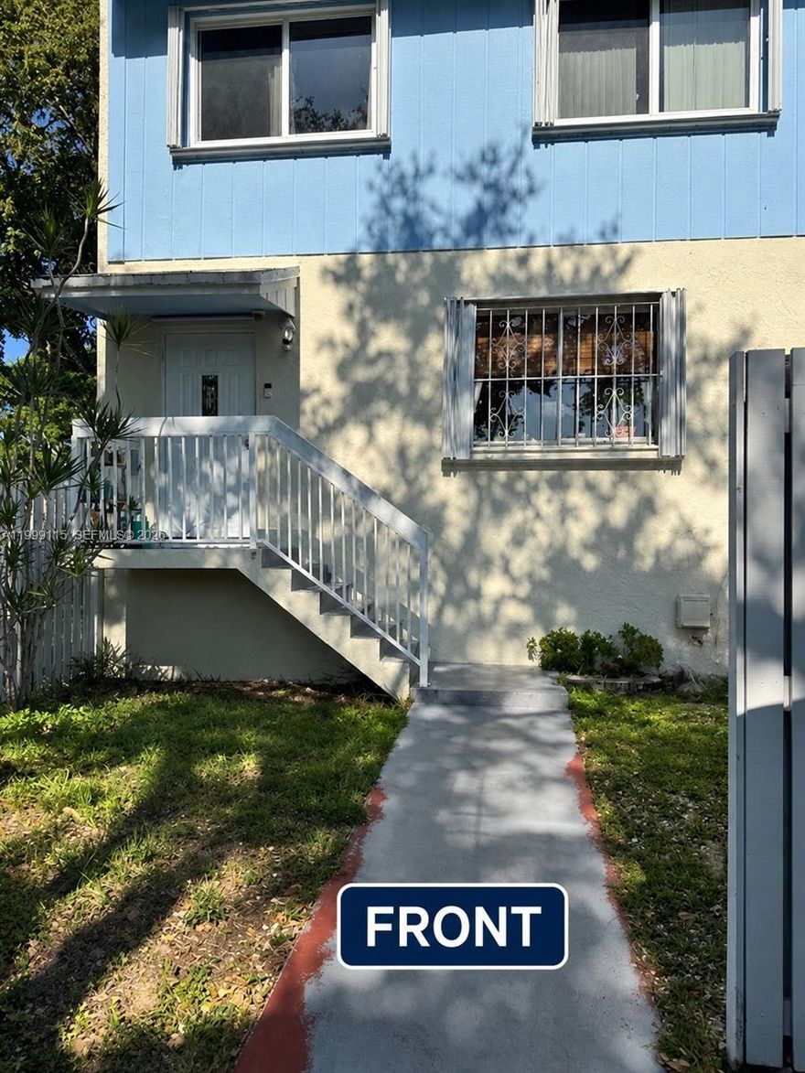 Spacious corner 3BR/2.5BA townhome, 1,518 sq ft. Spacious and well-appointed living room & dining room-great for entertaining. Lots of storage space. New roof (4/2021). New appliances (2021: W/D, dishwasher, refrigerator, range). Tile 1st floor, carpeting 2nd floor.  Impact windows in all bedrooms plus accordion shutters.  Front and back yard.  Low maintenance. Community includes pool, tennis courts, clubhouse, 
barbecue area, children's playground and lots of guest parking.  Easy access to turnpike and US1.  Close to shopping, Black Point Marina, mall and more.
Tenant occupied.  Easy to show with notice.  Realtor must accompany all showings.