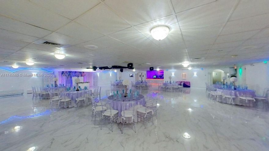 BANQUET HALL PERFECT FOR WEDDINGS, ANNIVERSARIES, BABY SHOWERS, CHURCH MEETINGS, AND MUCH MORE. GREAT AREA. RECENTLY TASTEFULLY REDONE, TURNKEY BUSINESS WITH EXISTING CONTRACTS.