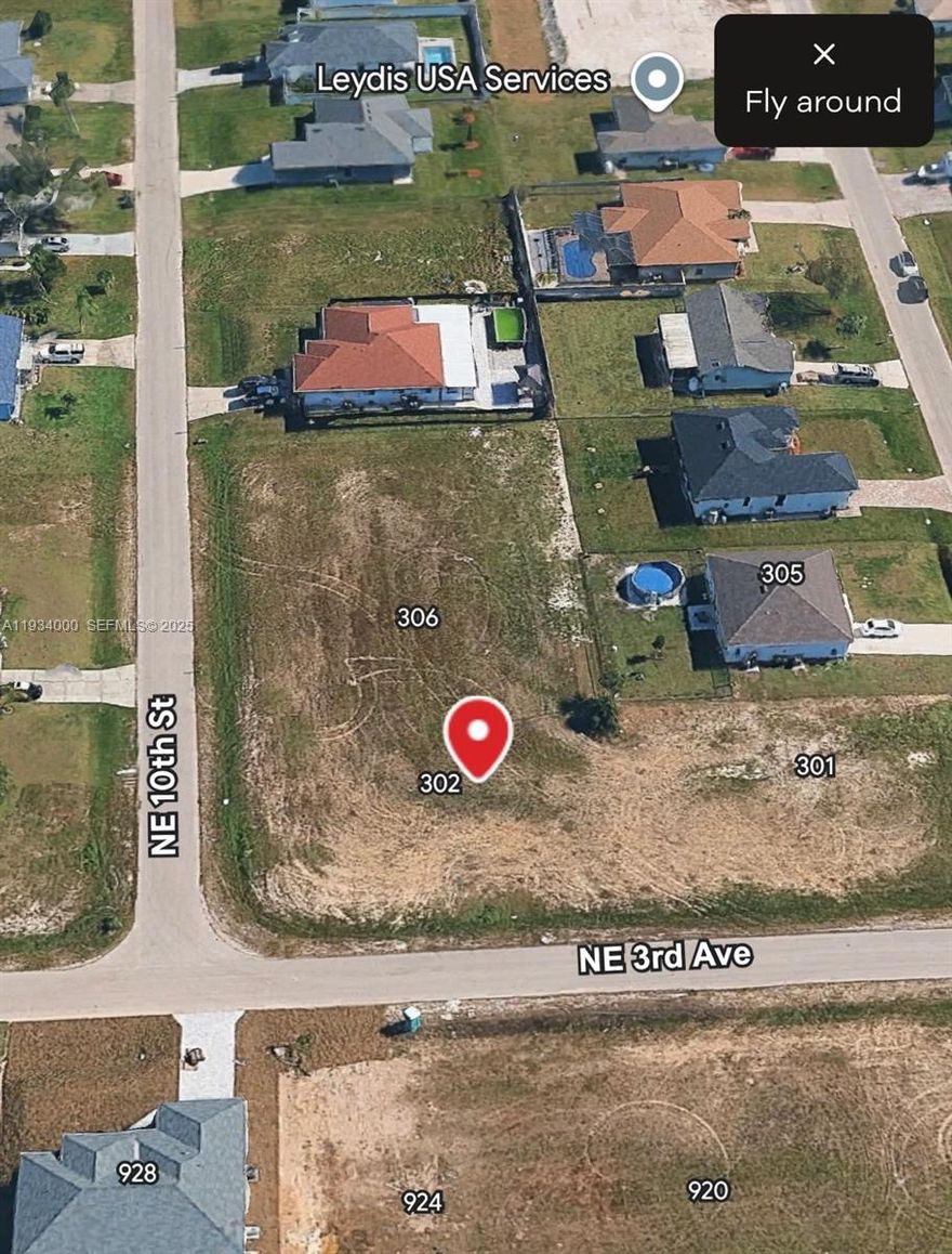 Oversized Corner lot with City Water, Sewer, and Irrigation installed! Not in a Flood Zone, This location does not get any better! Only minutes to Pine Island Road, which provides access to many shops, restaurants, and retail centers! Buyer to assume current/and or future assessments.-NO ASSIGNMENT OF CONTRACT OFFERS WILL BE ACCEPTED.