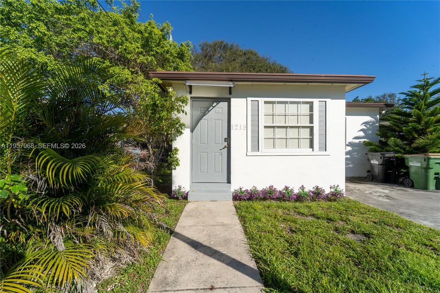 Charming and well-maintained 2-bedroom, 1-bath single-family home situated on an oversized lot, offering an exceptional amount of outdoor space ideal for family gatherings, entertaining, or simply enjoying the Florida lifestyle. The spacious backyard provides endless possibilities for relaxation, play, or outdoor dining. Inside, the home offers a cozy and inviting layout perfect for comfortable everyday living. Ample parking is available with generous space in front of the home, along with convenient street parking directly out front for guests. Centrally located near well-regarded schools, neighborhood parks, major highways, and nearby hospitals, this property offers excellent accessibility to I-95, shopping, dining, and everyday essentials while remaining in a quiet residential setting. The home may be offered furnished or unfurnished, providing flexibility to suit your needs. A great opportunity to enjoy space, comfort, and convenience in a desirable North Miami location.