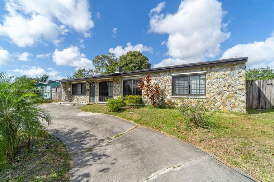 Fully renovated single-family home located on a 7,208 sq ft lot in the pretty city of Hollywood! The perfect spacious home for a first-time buyer or a short-term rental opportunity for investors. Beautiful kitchen with stainless steel appliances, quartz counter-tops and separate laundry room. Full impact windows, tiled floors and spacious living areas full of natural light. The roof is in excellent condition (7 years old), AC & water heater (2014). This 3 beds 2 baths w Pool has a huge yard, fully fenced, providing privacy for outdoor activities or entertainment. Minutes away from the famous Seminole Hard Rock Hotel & Casino, 8 miles from Hollywood Beach and access to all major highways.