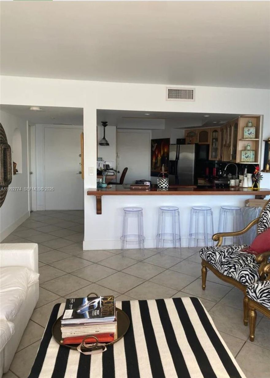 True Waterfront living with 100% East to South, SW Water views from all windows and balcony. The location of this property is unique and accessible from Bal Harbour, Beaches, Biscayne Blvd and I95 and by water. Dining and other shops are within walking distance in super quiet neighborhood.