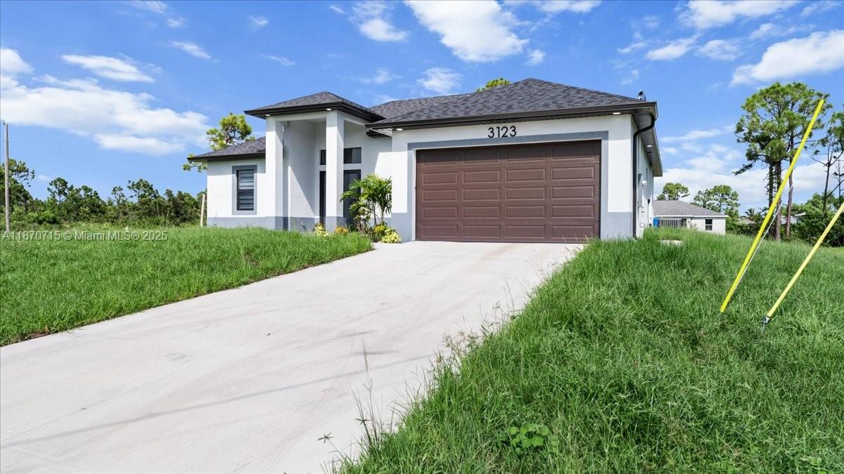 NEW CONSTRUCTION WITH A CANAL! In a quiet area for complete relaxation, this 4-bedroom, 2-bathroom home offers 1,842 square feet of living space and 2458 square feet of total square footage. The price is negotiable or we have incentives for closing costs. Let me know if any questions.