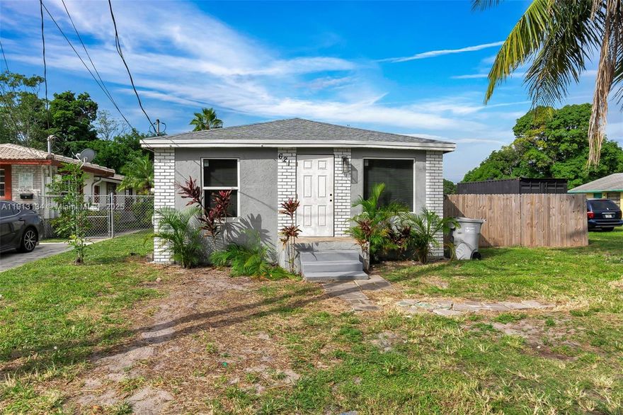 One of a Kind Opportunity! Perfect for a large family or as an excellent income-producing property for investors. This beautifully remodeled compound features a main home with 4 bedrooms and 2 bathrooms, plus a detached 2-bedroom, 1-bath guest house—ideal for in-laws, guests, or rental income. Upgrades include a new roof, impact windows and doors, central A/C, granite countertops, all-tiled bathrooms, newly remodeled kitchens and brand-new appliances including washer and dryer. Enjoy a spacious lot fully fenced in with ample room for an RV, boat, or trailer. The adjacent lot is also for sale—buy separately or purchase together for even more possibilities! Conveniently located near major highways, shopping, and dining. Don’t miss this unique find!