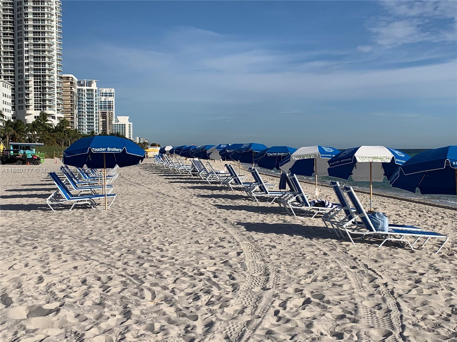 Huge 2 bedroom 2 bathroom apartment for one year rent. Washer/dryer inside the apartment. Amazing far far away view to High-rises of the city of Miami on the horizon. Fresh painted and updated. Fully furnished and equipped for comfortable life. Can be rented unfurnished. Full service building: free beach service; grocery store inside, children's playground, BBQ, kaya and board storage, GYM, sauna. Building is located right on the boardwalk and the beach. 15 min to MIA, to South beach and Bal Harbor. Best location on the island. Walking distance to stores and restaurants. Pool is under repair. Association requires 700 or higher credit score and proof of funds. Vacant. Easy to show. Call or text listing agent.