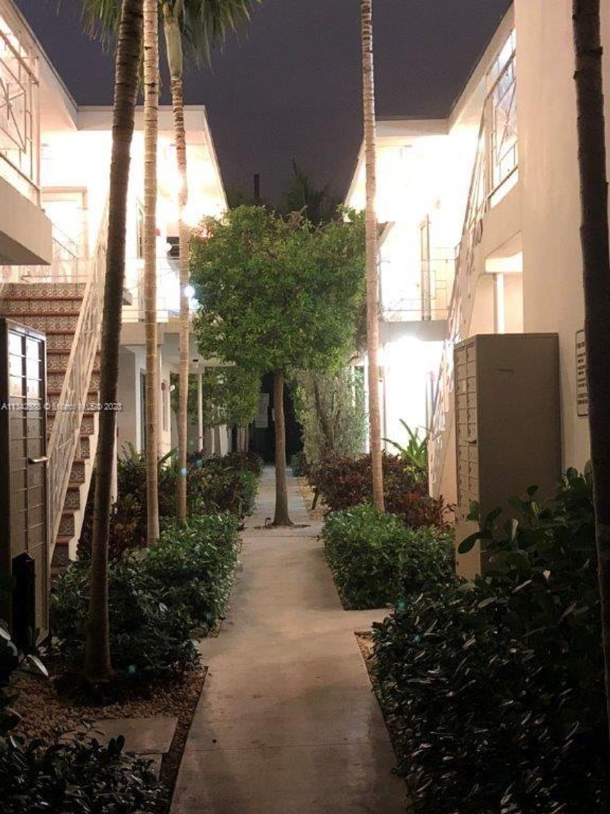 investment size one bedroom in art deco` building close to Ocean and Lincoln rd. Condo conversion modern Italian style kitchen