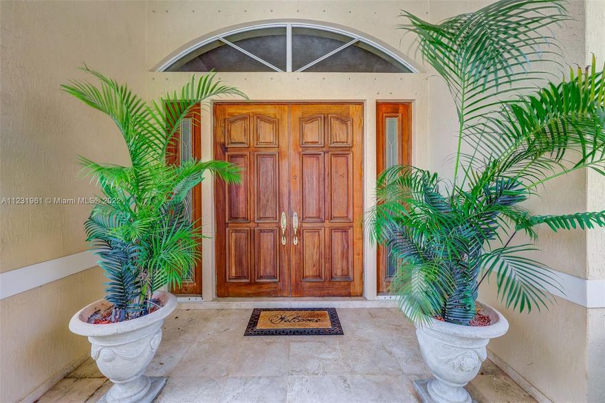 Seller is highly motivated to sell***Price Reduction***  Spectacular home located in the highly desirable GALLOWAY GLENN ESTATES, 5 BR 4 BA with den/office (easily conv. to BR #6). 3BR's have ensuite bathrooms and the remaining 2 BR share a Jack and Jill style bathroom.  Marble floors throughout the home.  Ample accommodations for guests in the spacious formal living room, dining and family room with built in wet bar.  A gourmet kitchen with a large cook's island. Large separate laundry room with sink. All on almost a half acre property with an enormous pool. House is immaculate in every way possible. Garage with a side entrance and large circular driveway with covered parking in front.  Ample room for a boat or RV on either side of property.  24-hour FHP patrolled community.