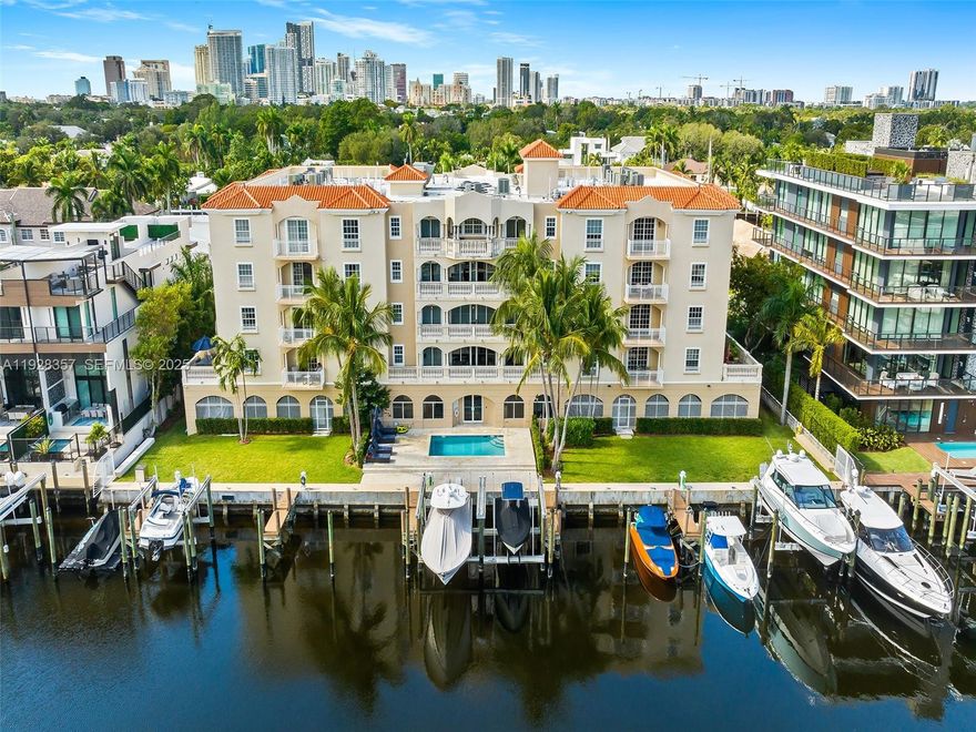 Experience the best of East Fort Lauderdale living in this spacious two-story, 3 bedroom, 3.5 bath residence that lives like a townhome. The first floor offers expansive entertaining areas, including a large family and dining room plus a flexible space off the kitchen; ideal for a bar, breakfast nook, or additional dining. Upstairs, all three bedrooms are en-suite, providing privacy and comfort for each resident. Multiple balconies provide East, North, and West exposures, filling the home with natural light and open views. Included is an assigned boat slip accommodating up to a 48’ vessel with no fixed bridges and approximately a 20-minute cruise to the ocean, along with two assigned covered parking spaces. Ideally located just a short walk to Las Olas Boulevard and Fort Lauderdale’s beaches, this property offers the ultimate waterfront lifestyle. Immediate occupancy available. Rental restriction: no leasing permitted during the first two years of ownership. Recently renovated!