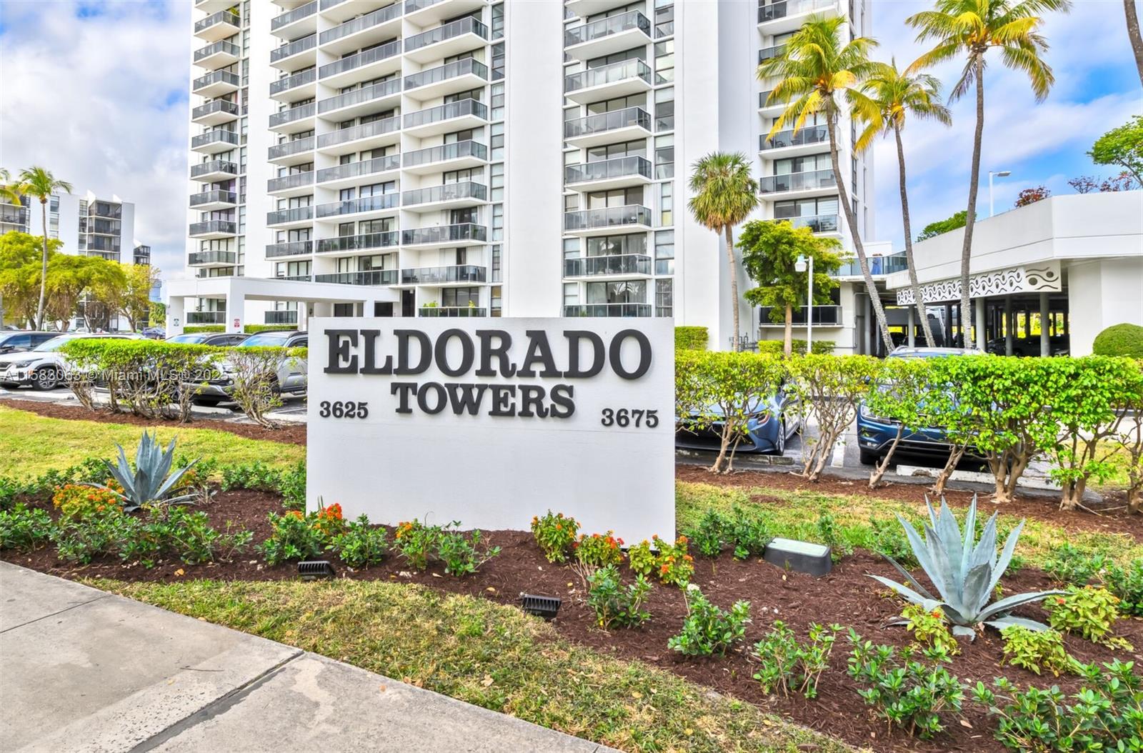 ***NO NEW ASSESSMENTS IN THE FORESEEABLE FUTURE PER ELDORADO CONDO ASSOCIATION MANAGEMENT.*** ELDORADO TOWERS OFFERS SECURED LOBBY, FOB ACCESS AND DOORMAN. KITCHEN HAS BEEN FULLY RENOVATED, NEW SS APPLIANCE AND NEW BREAKER BOX INSTALLED. THIS UNIT OVERLOOKS THE GOLF COURSE AND CITY SKYLINE TO THE SOUTH AND THE EAST. CENTRALLY LOCATED ON COUNTRY CLUB DRIVES SCENIC CIRCLE SURROUNDING GOLF COURSE. ENJOY THE DON SOFFER 3 MILE EXERCISE TRAIL AND A SHORT DISTANCE TO AVENTURA MALL, MANY CONVENIENT FOOD MARKETS, EATERIES, RETAILERS, BANKING, PARKS, BEACHES AND HIGHWAY. MOTIVATED SELLER, BRING YOUR BEST OFFER. UNIT IS VACANT AND EASY TO SHOW. NO LEASE FIRST 2 YEARS OWNED. RENTED AS OF 4/1/25 @ $2,200/MO