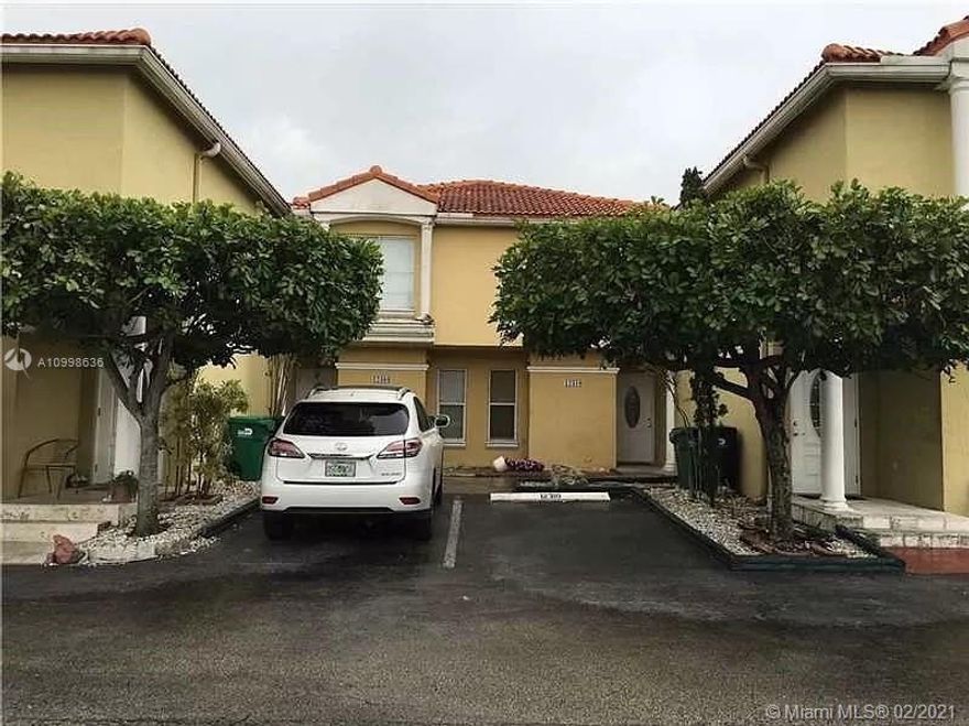 Spacious 2 bedroom 2.5 bathroom condo, unit has half bathroom downstairs and the upstairs has 2 beds with 2 full bathrooms. Place will be available late March or April 1st, HOA needs approval for the tenants to move in.  Property owner asking for first and 2 security deposits. Washer and Dryer is inside the unit, community has pool, and clubhouse. Very close to dolphin mall and all major highways.