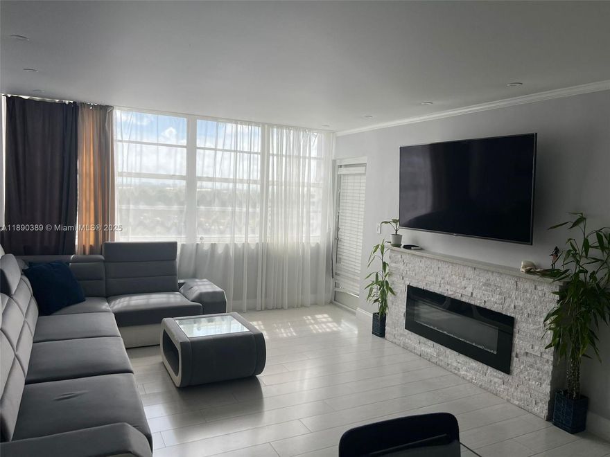 This condo is bright, spacious, and fully renovated, featuring a 1-bedroom, 2-bath layout with extra storage and modern amenities. This apartment has NEW WINDOWS! Residents enjoy two lakefront pools, sundeck, gym, playground, clubhouse, convenience store, salon, library, and a secured lobby. Its prime location offers easy access to highways (I-95, Turnpike, US-1), Aventura Mall, Parks, 5 min walking to dining, LA Fitness, grocery stores,... short drive to Miami and Fort Lauderdale airports, and the new Brightline Train Station. Passed 40-50 year recertifications, this home perfectly combines modern living and accessibility in South Florida.
