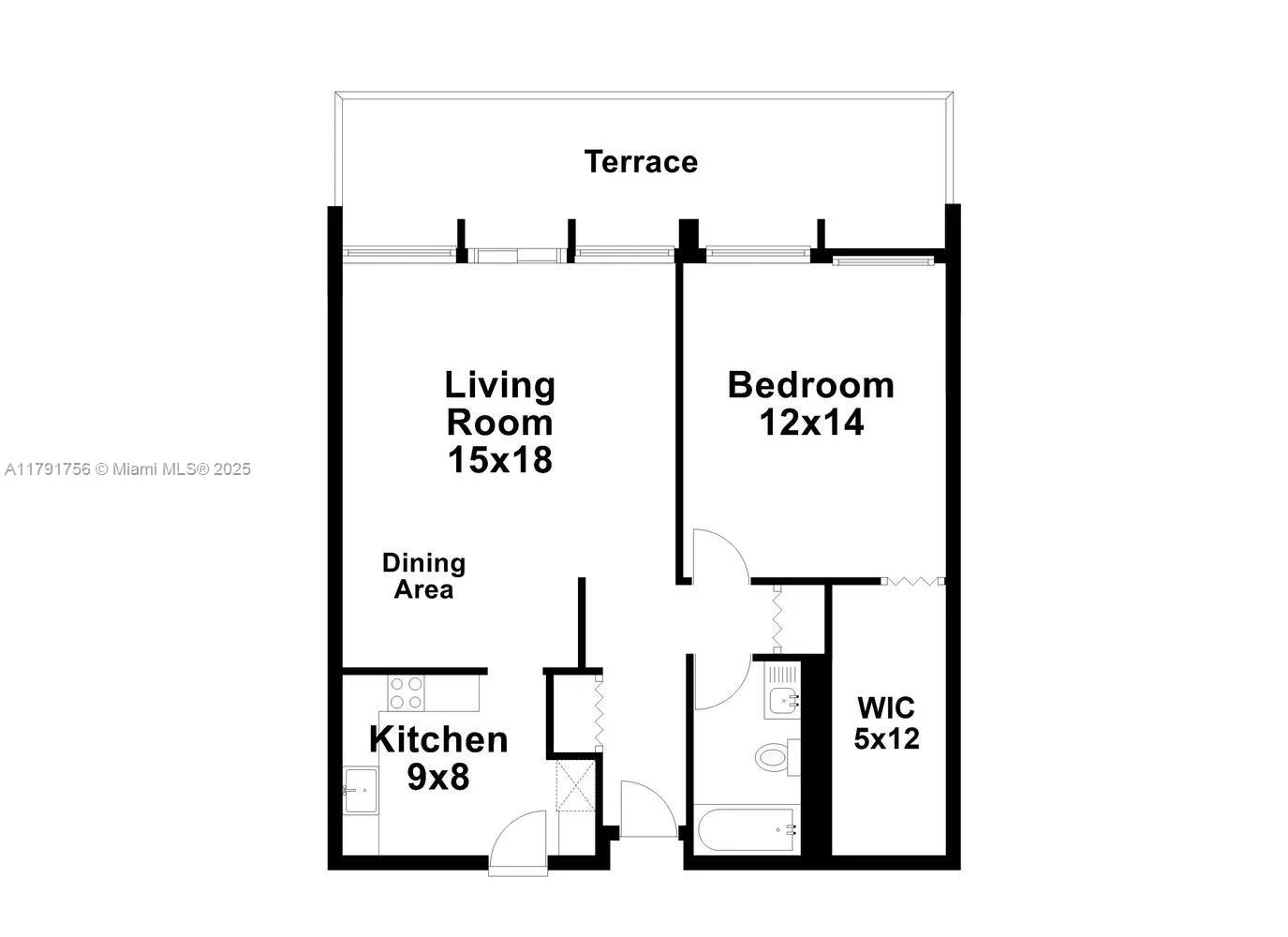 Coral Gables, Florida 33134, United States, 1 Bedroom Bedrooms, ,1 BathroomBathrooms,Residential,Active,118079