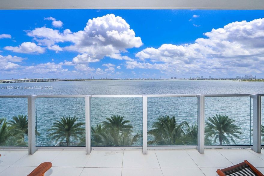 Enjoy the vibrant views of the Bay and the Ocean from this amazing 1 Bedroom + Den converted in guest bedroom with walk-in closet, 2 Full Bathrooms, large balcony. This Unit has a semi private elevator lobby. Enter your home & be amazed with luxury finishes. Italian kitchen cabinets, customized kitchen island with stainless steel appliances, Modern state of the art baths. Spacious walk-in closets. Parking space at the same level of the unit. Optional storage. The building offers outstanding amenities: 2 pools, Jacuzzi, beach club, cabanas, Fitness Center w/ Sauna & Spa; Business Ctr. 2 Lounge Rooms, Volleyball, Tennis, Basketball, BBQ area, 24hrs security, concierge & valet.