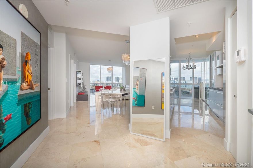 Beautiful Unit 2 Bedroom with 2 Bathroom and state of the amazing amenities includes Tennis -Pool -Gated entrance- concierge services- Location across shops and restaurant. Luxury Tower in exclusive Sunny Isles Beach Community.. Private elevator entry. Fabulous amenities including beach and pool service, rooftop jacuzzi, spa, gym , cafe , tennis courts and valet.