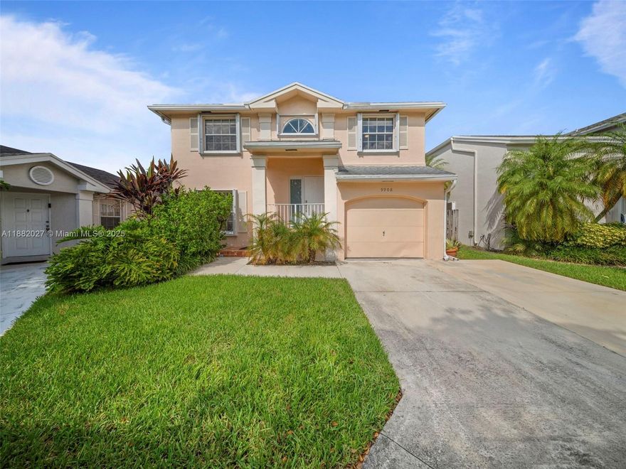 Beautiful and spacious 3 bedroom, 2.5 bath home in a quiet, family-friendly neighborhood.  The bright open layout features a modern kitchen with ample counter space, generous living and dining areas, and a private backyard with screened-in patio ideal for relaxing or entertaining. Upstairs, the large primary suite offers an en-suite bath and walk-in closet, complemented by two additional bedrooms and a full bath.  Additional features include washer and dryer, a 1-car garage, central heating and cooling.  Community amenities include a swimming pool and tennis courts.  Conveniently located near schools, shopping, dining, and major commuter routes, this home offers comfort and convenience in one.