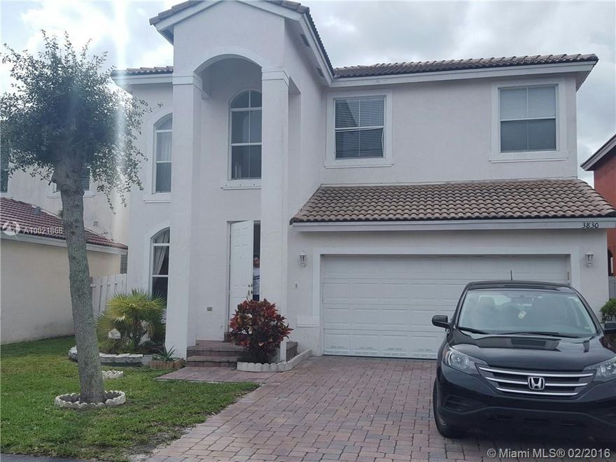 NICE 3/2.5  HOME WITH N EXTRA   LAOFT - MSTR,BATH HAS JACUZZI TUB & SHOWER & LARGE  WALK- IN CLOSET, LAUNDRY ROOM ,2 CAR GARAGE W/ PLANTY OF STORAGE , VOLUME CEILING -LOCATED IN THE HIGHLY SOUGHT AFTER MAPLE RIDGE 24-HR GATED COMMUNITY THAT IS LOCATED 15 MINUTES TO THE BEACH, HARD ROCK CASINO, AND 10 MINS TO FT LAUDERDALE BEACH. QUICK ACCESS TO ALL MAJOR HIGHWAYS THIS HOME IS JUST A STEPS AWAY FROM HOUSE OF WORSHIP, COMMUNITY POOL AND TOT LOT-.EASY TO SHOW-
***** NO SATURDAY SHOWING****