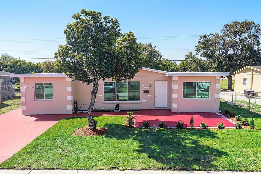 Welcome to this beautifully updated 4 bedroom, 2 bath home in the heart of Pompano Beach. This home features durable luxury vinyl flooring throughout and a renovated kitchen with modern finishes, making it both stylish and comfortable for everyday living.The backyard is spacious and fully fenced, perfect for entertaining, pets, or simply enjoying your own private outdoor space. Hurricane impact windows were recently installed, offering added peace of mind and the potential for lower insurance costs. Located close to schools, shopping, and public transportation, you will have easy access to everything you need. Whether you are looking for a primary residence or a great investment opportunity, this home is a strong option. Property is being sold as is.