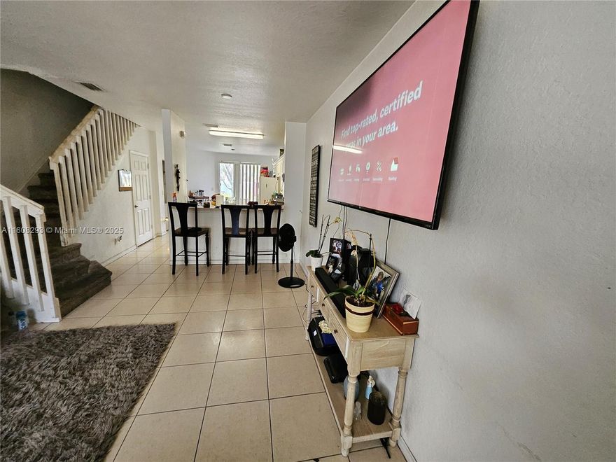 Very spacious 2 stories townhome, with 3 bedrooms, 2 full bathrooms upstairs and 1/2 bathroom downstairs. 2006 construction, great community in a very convenient location. Lots of amenities. Everything in working condition. Currently rented at $1,800 a month until 8/31/2025 to long term tenant. Lease has a 60 days cancellation notice if Buyers needs to move in. Conventional, FHA or VA loans accepted with approval letter. DO NOT DISTURB TENANTS. VIRTUAL TOUR VIDEO available upon request.  ***AGENTS SEE BROKER REMARKS***