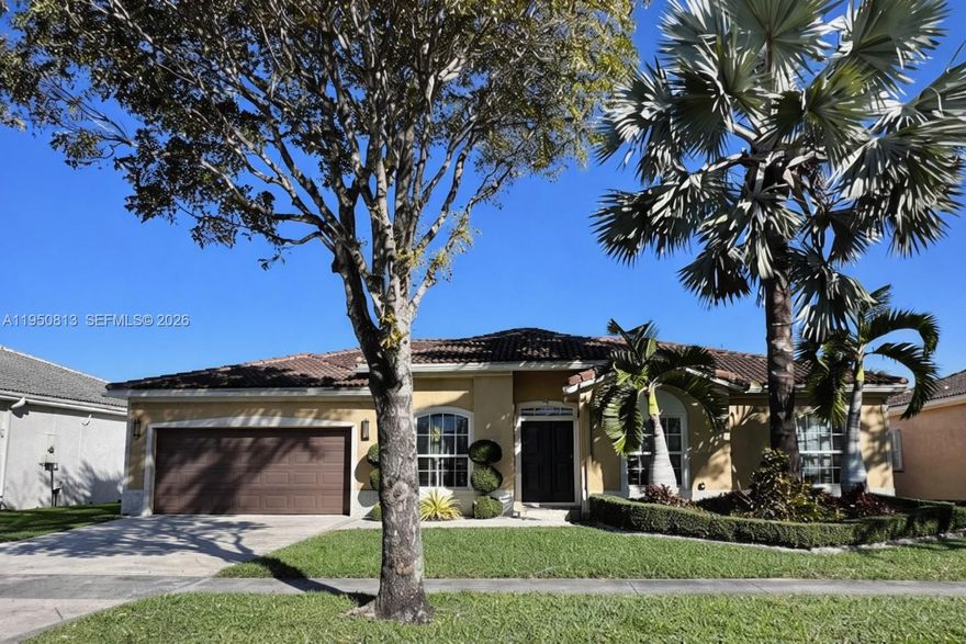 Welcome to this inviting 3-bedroom, 2-bathroom home in the sought-after Avalon community of Miramar. Offering a flexible floor plan with an additional room perfect for an additional bedroom, office, den, or family room, this home also includes a 2-car garage and bright, open living spaces. Enjoy a generous yard for relaxing or entertaining. Residents of Avalon enjoy access to a community pool, clubhouse, fitness center, tennis courts, and more. Ideally located near schools, shopping, dining, and major highways for easy commuting. Don’t miss this opportunity to own your new home in a well-established community.