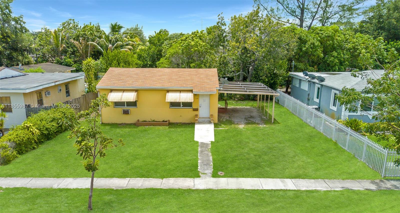 Excellent opportunity in the desirable Mayett Estates section of North Miami! This 2-bedroom, 1-bath home offers impact windows, a spacious backyard with mature fruit trees, and a detached storage/laundry room with washer and dryer. The interior is ready for your updates—perfect for customizing your dream home or creating a profitable investment property. Plenty of outdoor space for entertaining, gardening, or future expansion. Prime location near shopping, dining, schools, and major highways. Don’t miss the chance to add value in this sought-after neighborhood!