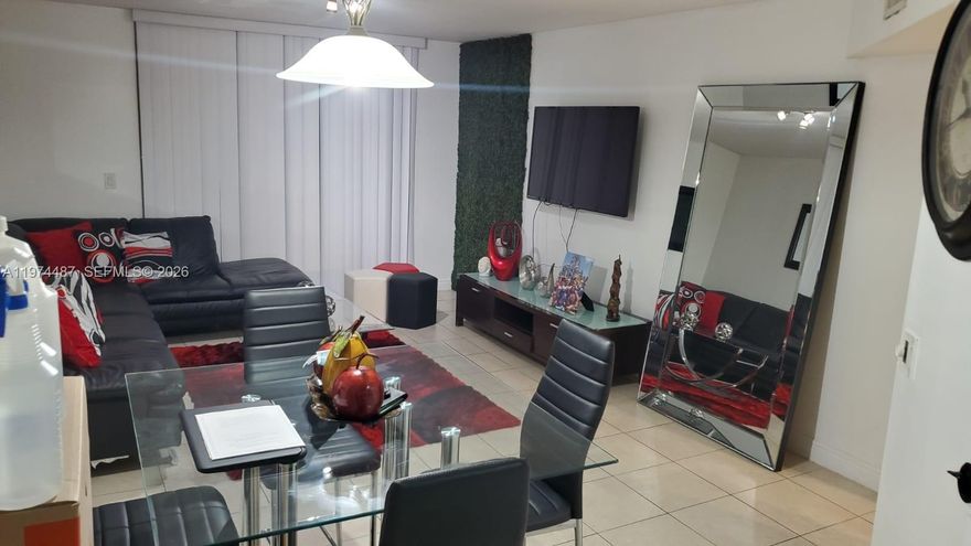 Cozy and cute unit at Las Vistas at Doral! Porcelain tile throughout, large social area plus large master bedroom with walking closet and bath. Full size washer and dryer. Enjoy sunsets in the screened balcony. Additional space in private storage unit. Las Vistas is a gated community in the Downtown Doral Area that offers four swimming pools, tennis and racquetball courts, gym and clubhouse with party room and barbecue area. Close to everything!! Steps away from Downtown Doral dining and entertainment venues, access to Doral's A+ schools. Minutes from all major highways!