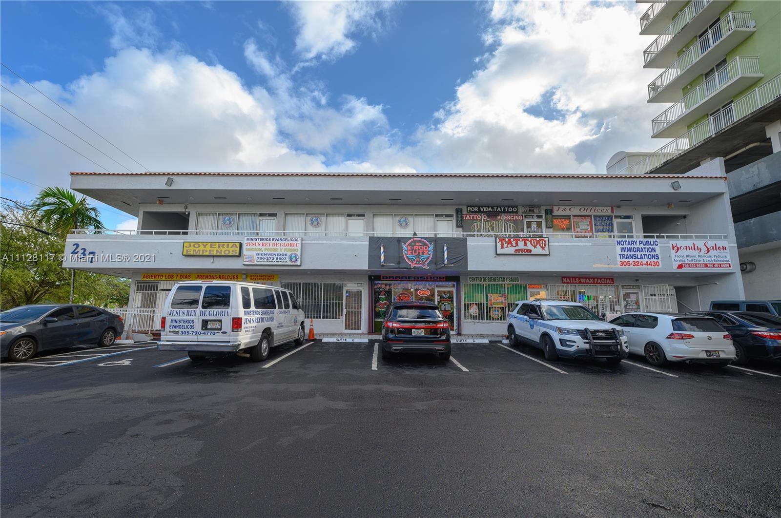 Excellent investment opportunity in the heart of Miami. Zoning T6-8-O.TEN units.  Just 3 minutes away from the Marlin Stadium. Tenants have been in place for years. Very Stable and Busy Location. DO NOT DISTURB TENANTS.