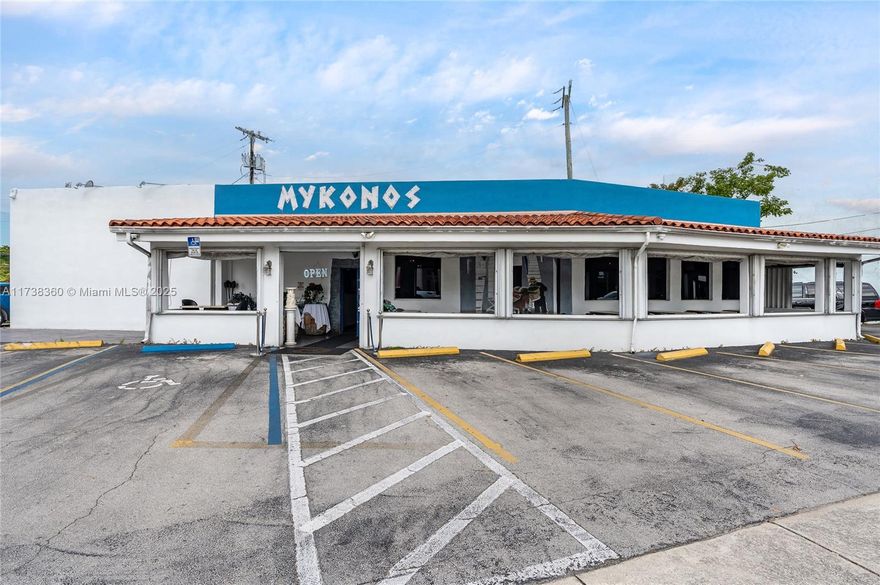 Prime commercial property on Coral Way, centrally located in the heart of Miami, just minutes from Brickell, Coconut Grove, and Coral Gables. Currently home to the renowned Mykonos Restaurant, this freestanding storefront includes a fully equipped, commercial-grade kitchen, perfect for restaurant use. With expansive indoor and outdoor dining areas designed for high-volume service, the property also offers flexibility for retail or office spaces. The kitchen is included in the sale, providing a turnkey opportunity for culinary ventures. Don’t miss out on this exceptional investment in a high-traffic, sought-after location. Zoning is T-6 80.