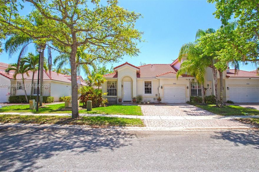 Beautiful 3-bedroom, 2-bathroom townhouse in the highly desirable Grand Key at Sunset Lakes community! Freshly painted interior and brand-new laminate flooring. This well-maintained residence features a bright and spacious layout with a comfortable living and dining area, and a well-equipped kitchen with ample cabinetry. Enjoy the convenience of a single car garage plus additional driveway parking. The community offers resort-style amenities, including a large pool, an amazing clubhouse, tennis court, playground for kids to enjoy, and a fully equipped fitness center. Ideally located near major highways, shopping, dining, and top-rated schools. Experience comfort, style, and elevated living in one of Miramar's most sough-after communities-Grand key at Sunset Lakes. Min credit score as per association is 700.