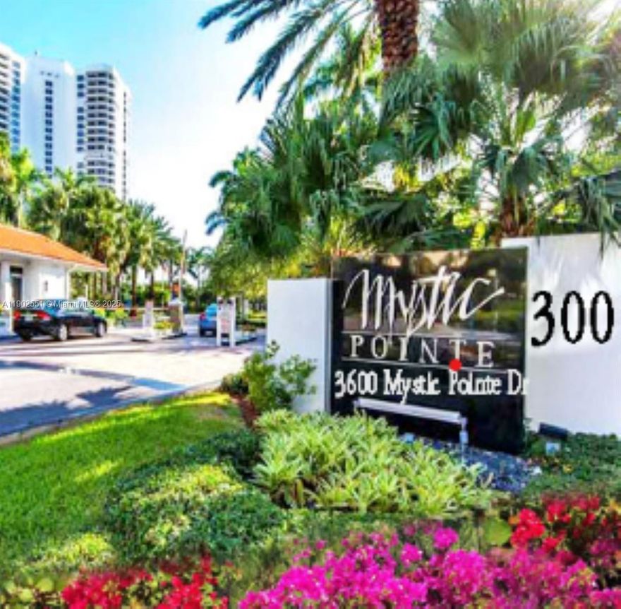 Experience resort-style living in Mystic Pointe Towers, Aventura! This spacious, fully remodeled 1-bed/1-bath residence is filled with natural light and modern finishes. Enjoy every comfort — pool, tennis courts, gym, sauna, jacuzzi, and a private marina with dock rentals — all within a secure gated community offering 24-hour security, valet, and concierge services. Internet and cable included. Unbeatable location minutes from Aventura Mall, beaches, dining, and golf. Move-in ready, it won't last!