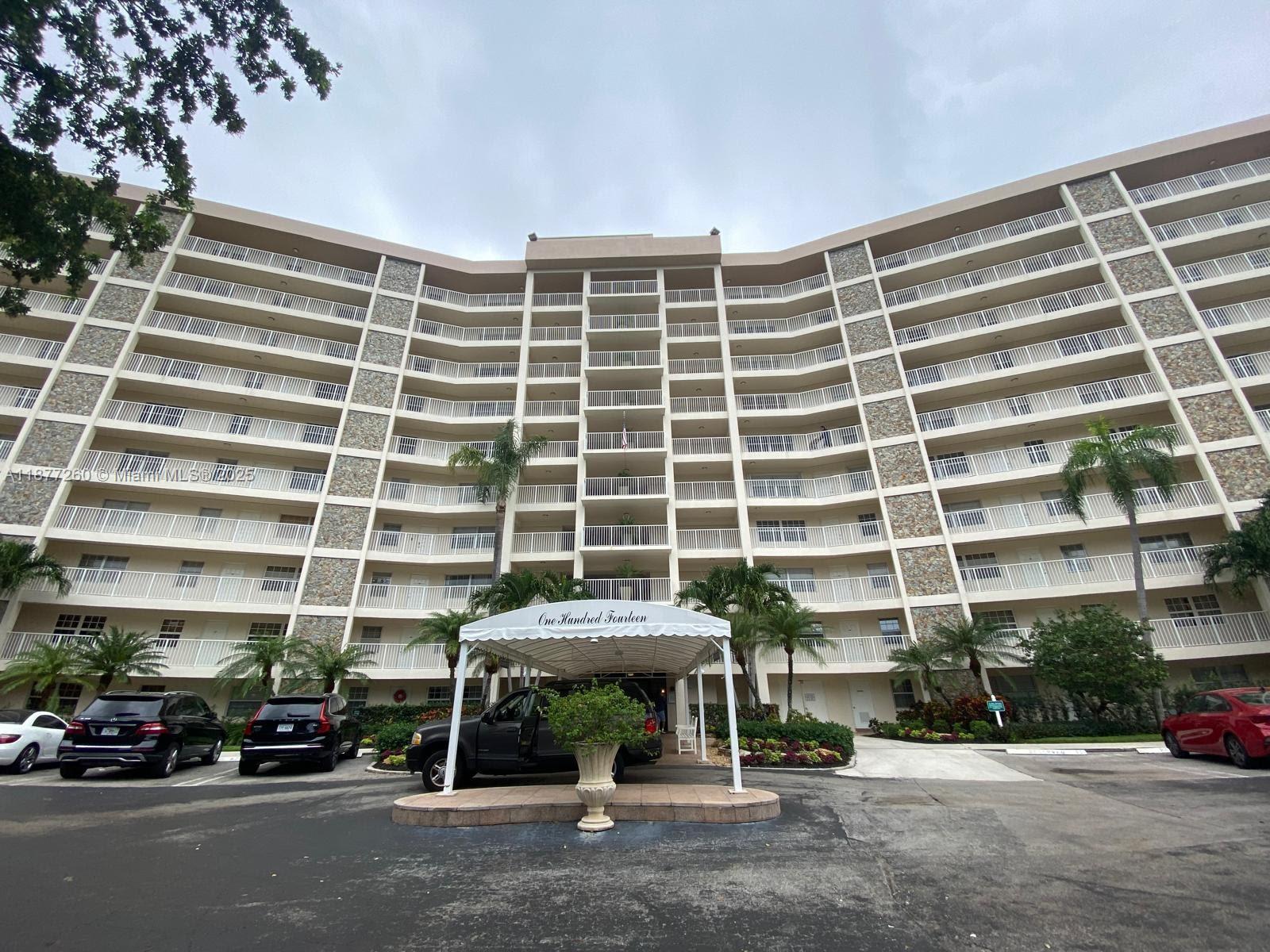 Picturesque views of lake and golf course combined with custom built-in bar and spacious living room make this unit impressive home for your enjoyment. One of the bedrooms were converted to make living room bigger and built in the bar but can easily be converted back. 2025 brand new a/c and oven. Screened in balcony. Spacious bedrooms. Washer and dryer are in the apartment. Safe building with fob entrance. Walking distance to heated community pool, BBQ facilities. Basic cable, water, and trash are included in association payment. Great location. Just minutes from I-95, the Casino Harrah's, shopping, restaurants, and FL Airport. Close to parks, and community center. Condo has strong reserves. 40 Year inspection passed.
