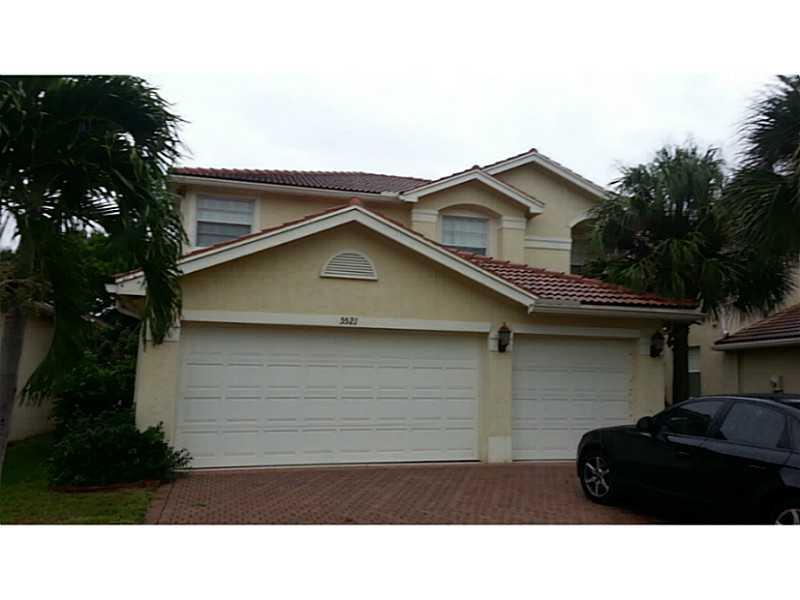 Large beautiful 5 bed/3ba. 3 car gar, in a desired gated community "Nautica Isles". Almost 3,000 Sq. Ft. under A/C, a big enclosed screened patio with gardens and waters peaceful views right in your backyard. Spacious home, maple kitchen - granite counter top, stainless steel appliances, ceramic/tile throughout 1st level, carpet throughout 2nd level, vaulted ceiling, the entire house is in excellent condition for a very low price in this desirable community. Do not missed the opportunity.