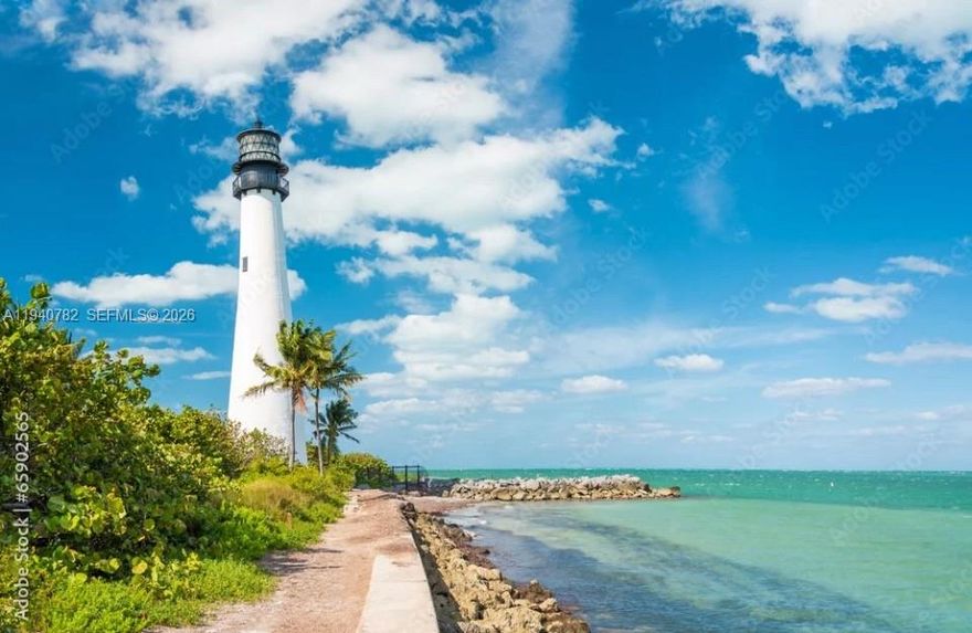 Experience the best of Key Biscayne living in this  beautiful corner unit featuring 3 bedrooms and 2 bathrooms. The home offers 10-foot impact sliding glass doors in the living room, an expansive terrace with direct access from the living room and the second and third bedrooms, creating seamless indoor-outdoor living. Features include an updated kitchen, renovated bathrooms, and a washer and dryer in the unit.
Additional highlights include an enclosed private one-car garage with storage plus one outdoor parking space. Located in The Pyramids, a rarely available boutique building with only three units per floor, offering privacy and an excellent location.
Just one block from the beach with deeded beach access, enjoy the tranquility of an island community known for its beautiful beaches, great schools, parks, community center, and charming village feel, all within a short distance to Miami’s cultural and business centers and Brickell entertainment.