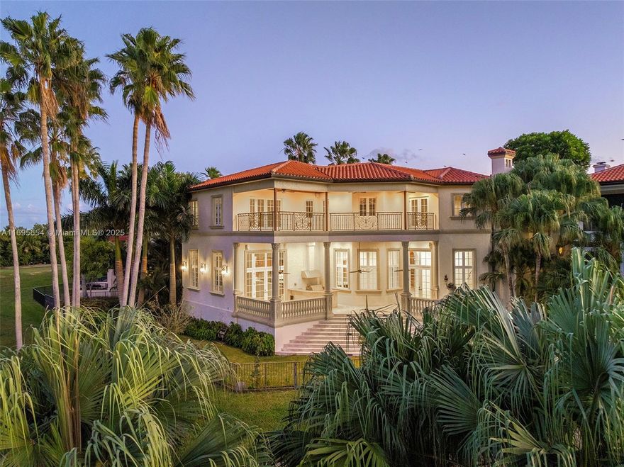 Nestled within the unparalleled security of Deering Bay Estates, this Mediterranean-style estate stands as a radiant jewel in Coral Gables' most exclusive resort-style community. Situated on the 9th hole of a pristine golf course, with greens manicured almost daily, this estate exudes grandeur—reminiscent of a palace when illuminated in the evening. Set on one of the largest lots, it offers breathtaking sunrise and sunset views from the primary suite. Walk to a private yacht and country club, an Arnold Palmer-designed golf course, 7 tennis and pickleball courts, 3 marinas for yachts up to 120 feet, and plenty of restaurants. Easy to show—schedule your private tour today!