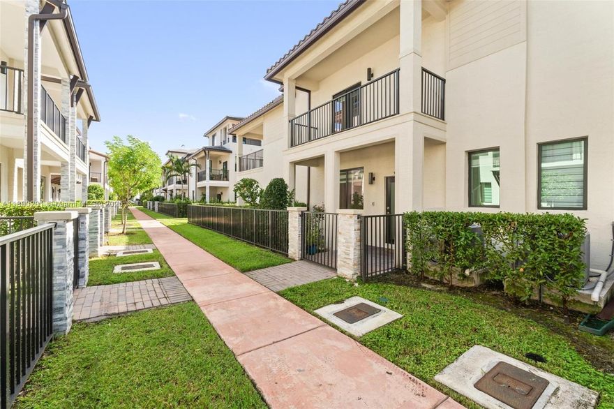 Welcome to this beautiful 3 beds, 2.5 baths townhouse in the desired Downtown Doral. Modern kitchen: SS appliances, pantry. Impact windows, custom blinds, blackouts in the bedrooms. Master bath with shower/glassdoor; second bath with tub. Laundry in the 2nd floor. Balcony in the master bed. Lovely entrance porch. Automatic one-car garage. Plenty of street parking. New clubhouse: 2-story fitness ctr, kids play area, pool, sun deck, basketball crt, running track, dog park, water splash playground, game room, pool table room, party room and more. Ideally located within minutes to great restaurants, parks, bars, Publix, shops, Doral Art Ctr, UHealth and more.
Schedule your showing today!
