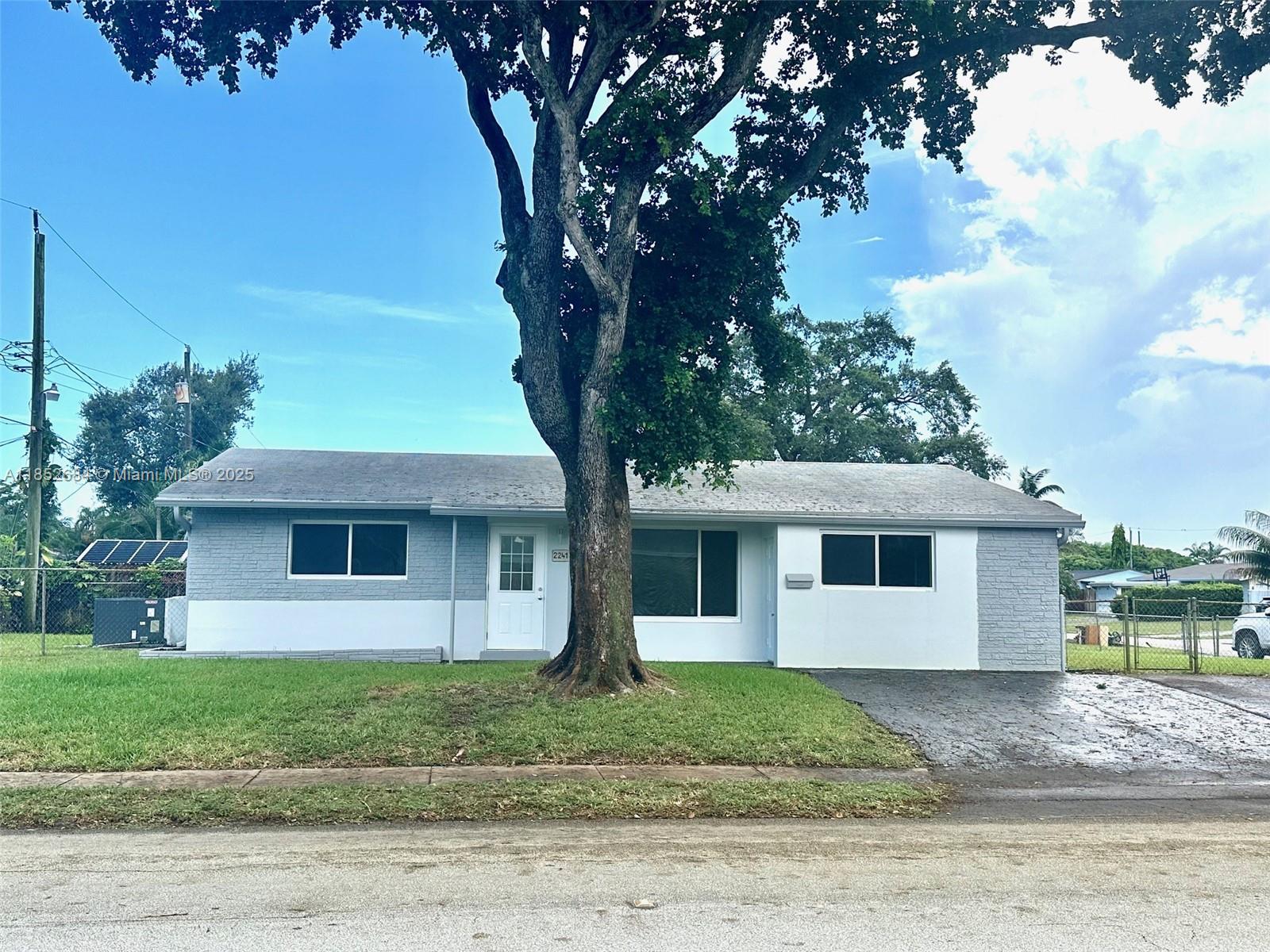Just a few blocks from the Hard Rock Hotel and Casino.
Fully renovated home sitting on a large corner lot. This Amazing Home features 4 bedrooms,2 bathrooms, Laundry room, Roof is just a few years old, brand new impact windows, new floors throughout, new kitchen cabinets with quartz tops, freshly painted inside and out, stainless steel appliances will be installed prior to closing.