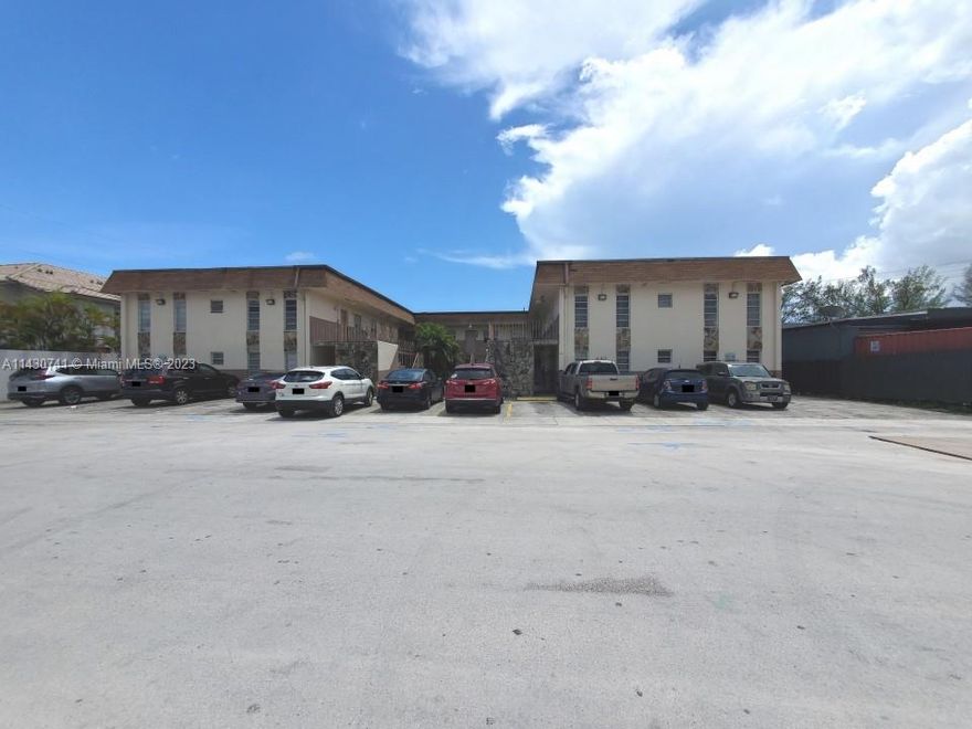 Amazing income opportunity. Where property's are in high demanded in Hialeah, FL. We are selling a Apartment building totaling 18 units.12 units are two bedroom one bathroom and 6 units are 1 Bedroom 1 Bathroom. The property's has updated roof that was done on year 2021. 13 Apartments have there own central air-conditioning unit the other 5 Apartments have wall A/C units .  90% of all kitchens have updated cabinets and appliances and all of the apartment have been updated with tile flooring. Also the property has some extra income with coin laundry that has 3 washers and 2 dryers that are own by the property owner.  The property has new Meter room that was redone on April 2015. There is also ample parking in the front and rear of the property. We are open to Owner Finance.