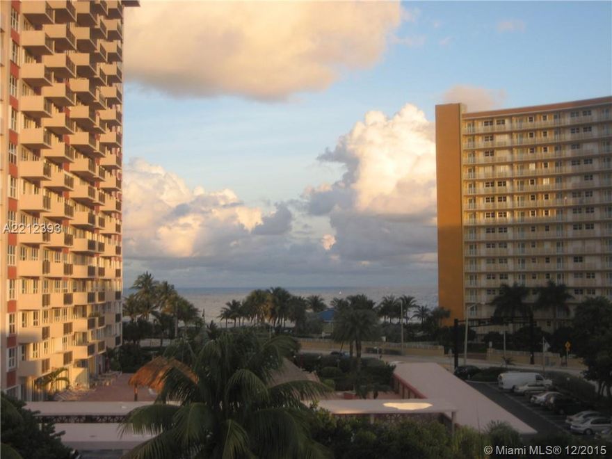 Direct Ocean Views! Boutique Style Building well maintained located walking distance from the beach! Don't miss this amazing & charming unit with ocean view from the kitchen & rooms.  Features 2 large bedrooms,2 bathrooms, enjoy the view & the ocean breez e from your balcony, mstr bedroom with walk-in closet, master bath. Great investment, use it as your vacation home or year round. Can be rented immediately. Unit comes with its storage, parking, Accordion Hurricane shutters. Near  restaurants, shopping...