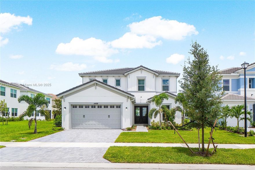 Welcome to this stunning Azalea Grand model nestled in a luxurious resort-style community in Westlake, FL. This exquisite 4-bedroom, 3.5-bathroom home boasts an impressive 2,814 square feet. This brand new construction boasts top-of-the-line upgrades throughout, offering modern comfort and style. This home features a bedroom and full bathroom on the first floor, perfect for guests. The property has been upgraded to include tankless gas water heater, gas range and gas dryer. Also, the upstairs loft can be converted to a 5th bedroom. Come enjoy spacious living in a vibrant community with access to exclusive amenities. Don't miss the chance to call this upgraded gem your home! Seller will contribute to buyer's closing costs with full price offer.